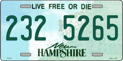 NH license plate 2325265