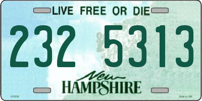 NH license plate 2325313