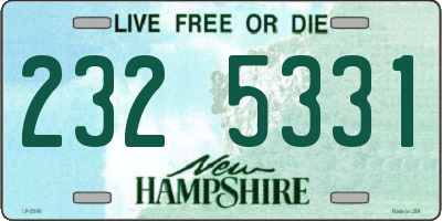 NH license plate 2325331