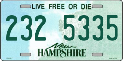 NH license plate 2325335