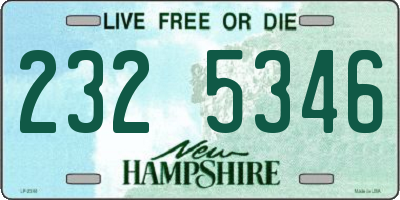 NH license plate 2325346