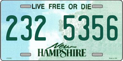 NH license plate 2325356
