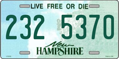 NH license plate 2325370