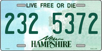 NH license plate 2325372