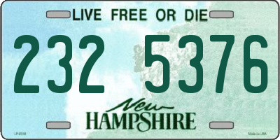 NH license plate 2325376