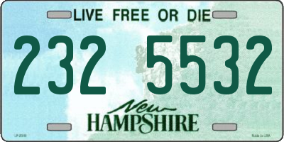 NH license plate 2325532