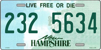 NH license plate 2325634