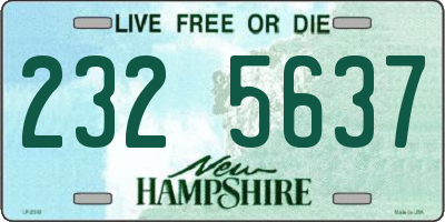 NH license plate 2325637