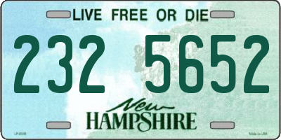 NH license plate 2325652