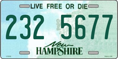 NH license plate 2325677