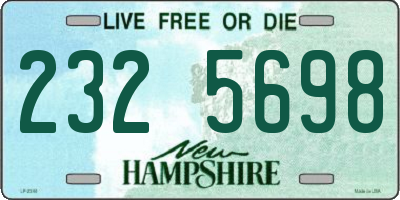 NH license plate 2325698