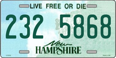 NH license plate 2325868