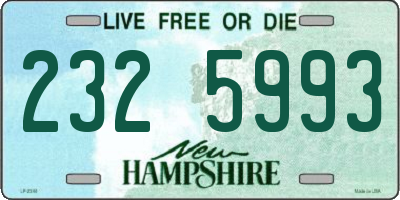 NH license plate 2325993