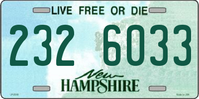 NH license plate 2326033