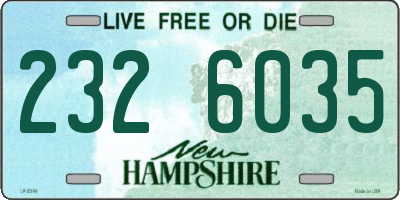 NH license plate 2326035