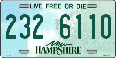 NH license plate 2326110