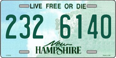 NH license plate 2326140