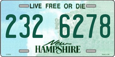 NH license plate 2326278
