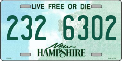 NH license plate 2326302