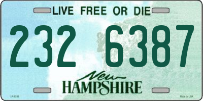 NH license plate 2326387