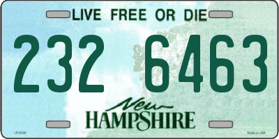 NH license plate 2326463