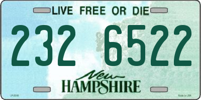 NH license plate 2326522