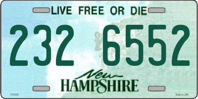 NH license plate 2326552