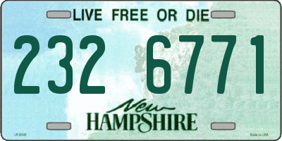 NH license plate 2326771