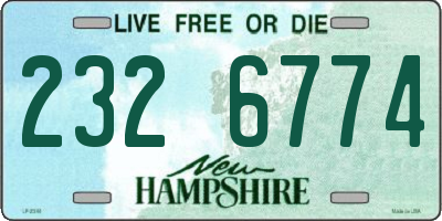 NH license plate 2326774