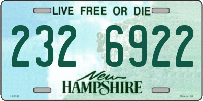 NH license plate 2326922