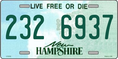 NH license plate 2326937