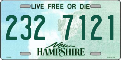 NH license plate 2327121