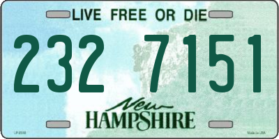 NH license plate 2327151