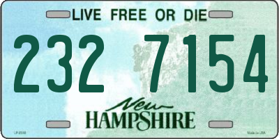 NH license plate 2327154