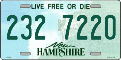 NH license plate 2327220