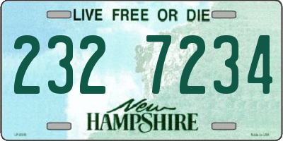 NH license plate 2327234