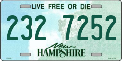 NH license plate 2327252
