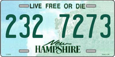 NH license plate 2327273