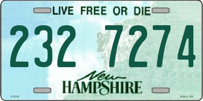 NH license plate 2327274
