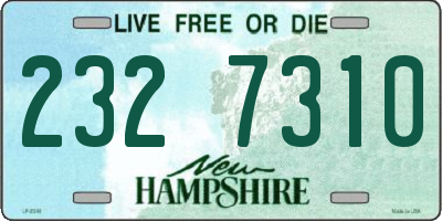 NH license plate 2327310