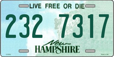 NH license plate 2327317