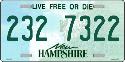 NH license plate 2327322