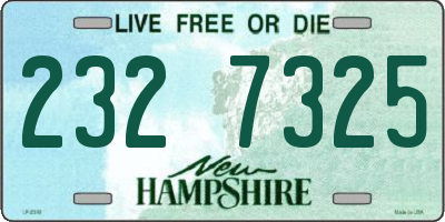 NH license plate 2327325