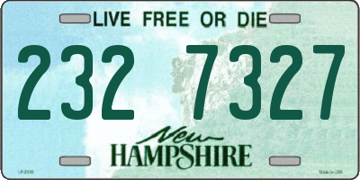 NH license plate 2327327