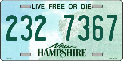 NH license plate 2327367