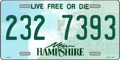 NH license plate 2327393