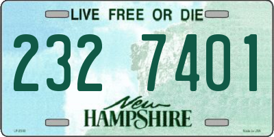 NH license plate 2327401
