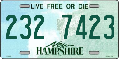 NH license plate 2327423