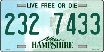 NH license plate 2327433