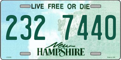 NH license plate 2327440